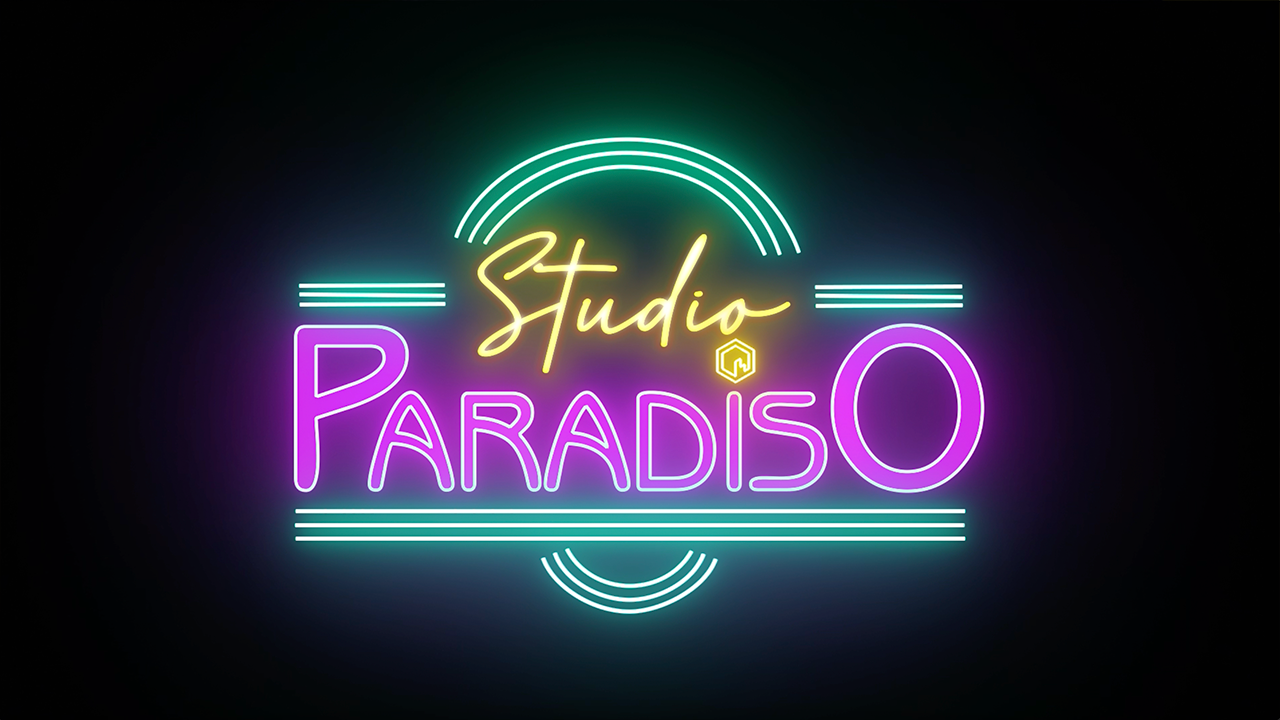 Studio Paradiso Logo Black Background