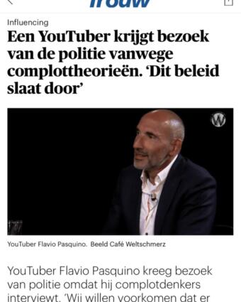 201113 NOS Een You Tuber krijgt bezoek van de politie