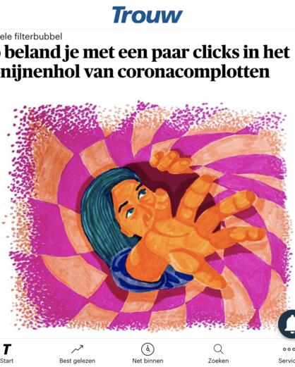 201110 TROUW veel complotdenkers hekelen de mainstream media