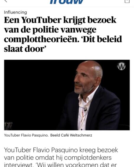 201113 NOS Een You Tuber krijgt bezoek van de politie